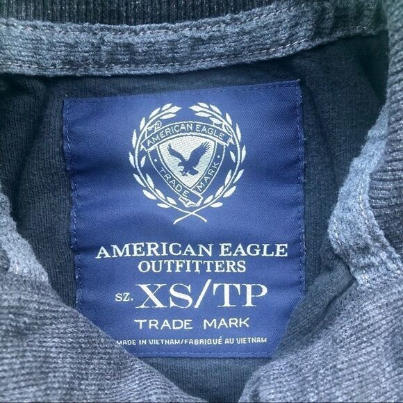 3/$25 AEO HENLEY COTTON PULLOVER SWEATER BOY XS - Picture 3 of 5